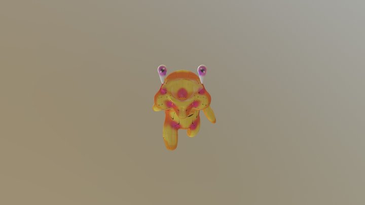 New Bear with Eyes 3D Model