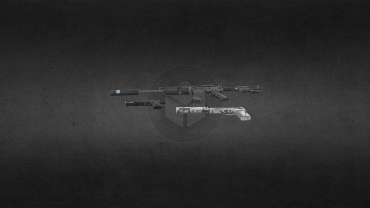 Printstream Weapons Pack 3D Model