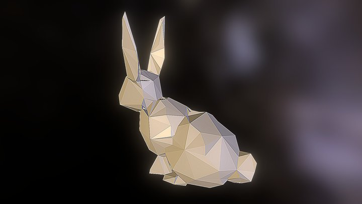 Crystal Rabbit 3D Model