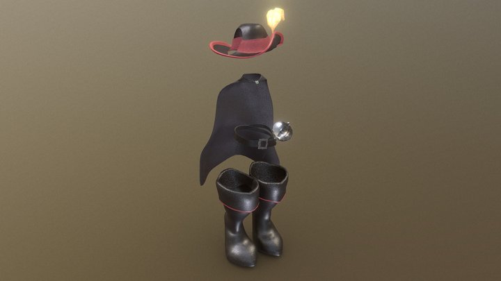 Puss In Boots (For Mayu) - By Hyroe 3D Model