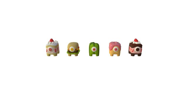 Blob Food Edition 3D Model