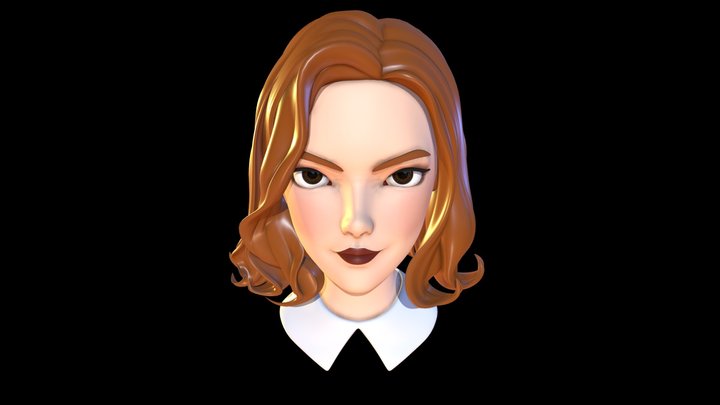 Beth Harmon 3D Model