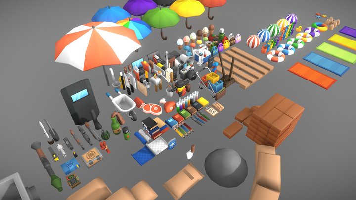 ToonTastic - Ultimate Prop Mix 3D Model