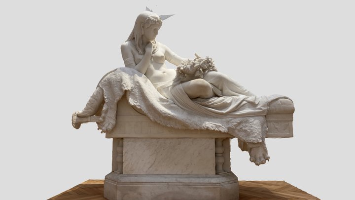 Cleopatra and the Asp 3D Model