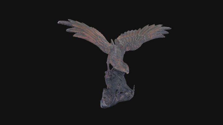 鳥のオブジェ 3D Model