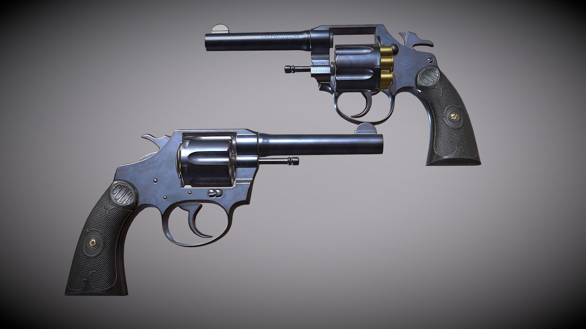 ArtStation - Colt Police .38 Revolver