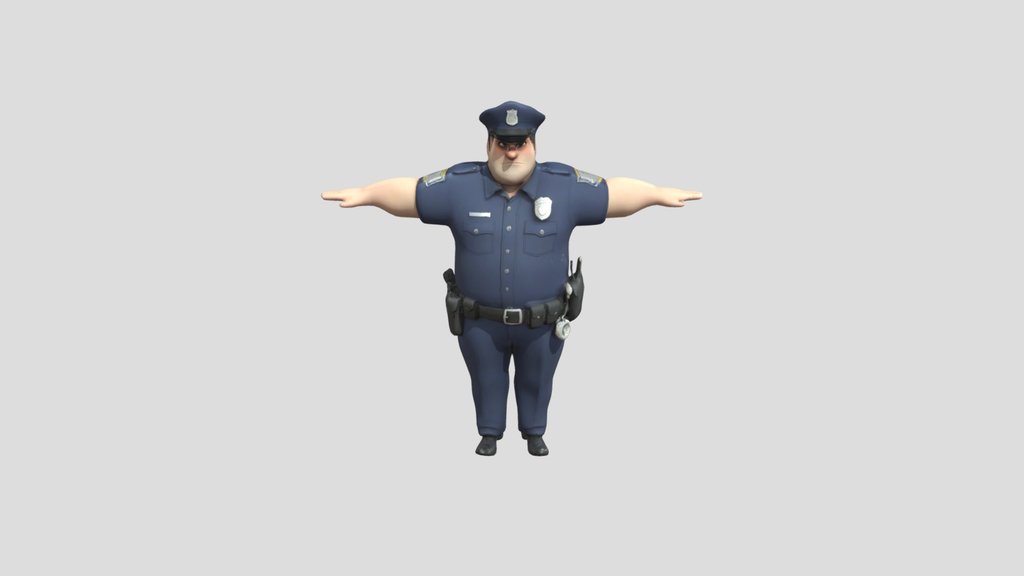 T-Pose Police Officer