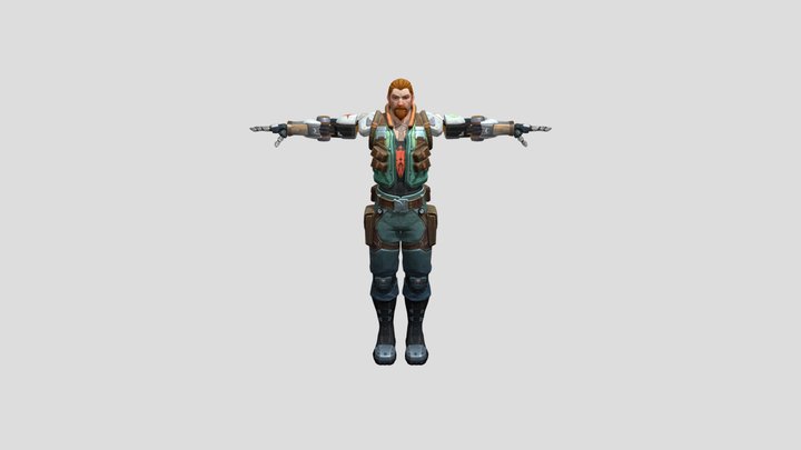 Breach (T-pose) – Kostenloses 3D-Modell STL