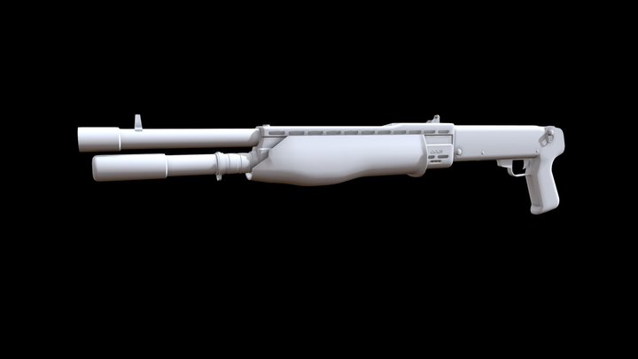 SPAS-12 Shotgun 3D Model