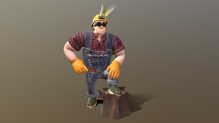 Woud the Lumberjack 3D Model