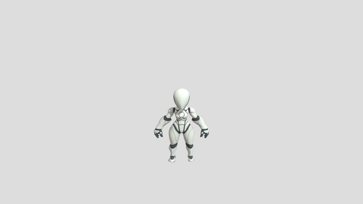 UE5 Female Mannequin - Chibi Quinn - Web Ready 3D Model