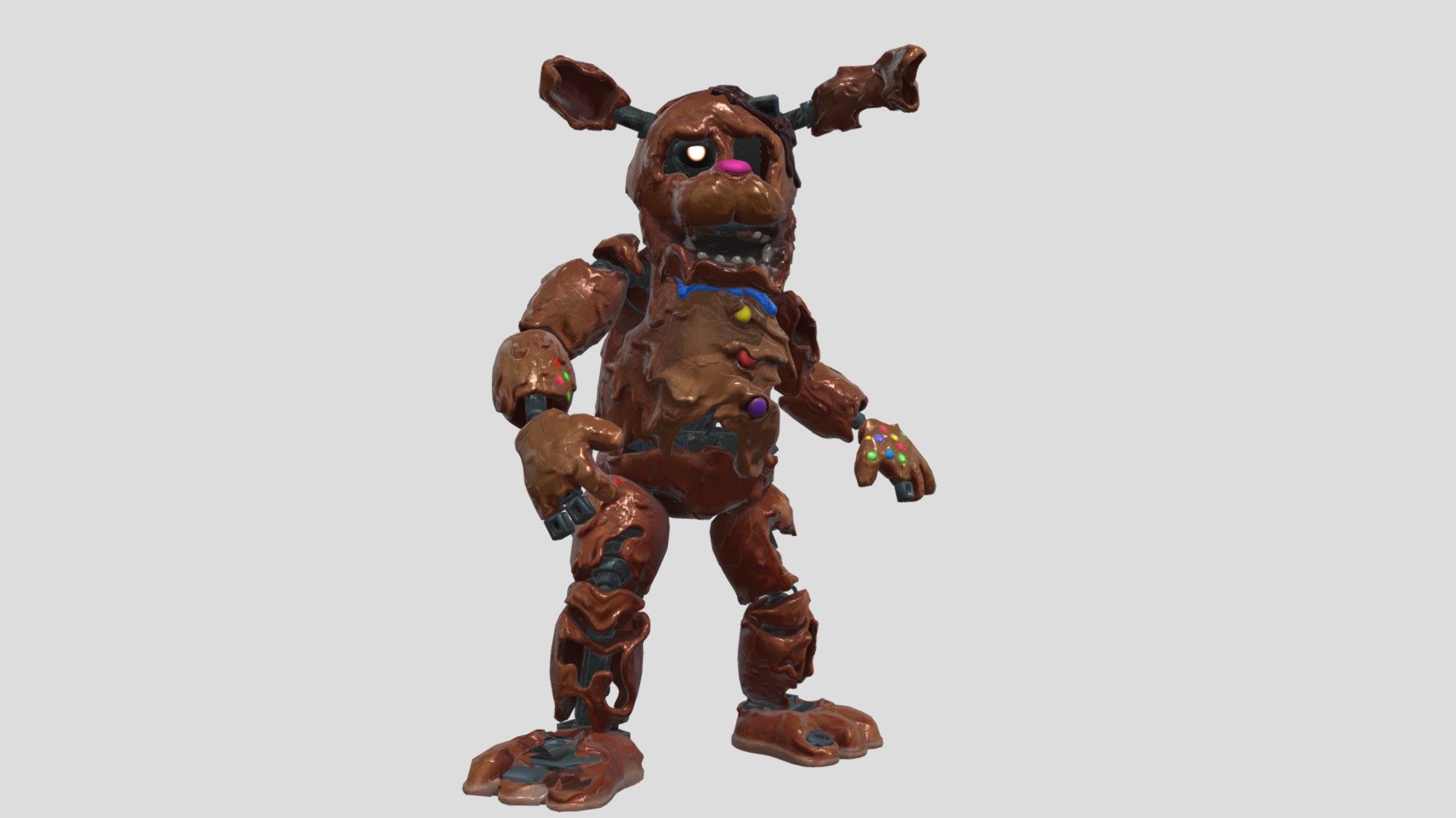 Melted Chocolate Bonnie Download Free 3D model by OrangeSauceu