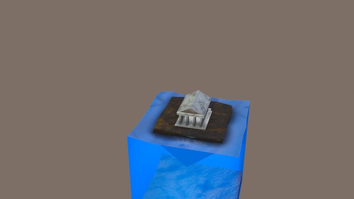 Flooded Temple / Reclaimed By Nature 3D Model