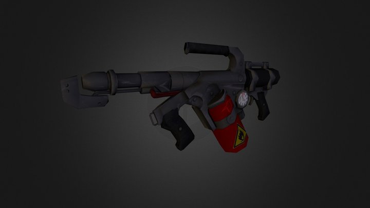Fire Gun 3D Model