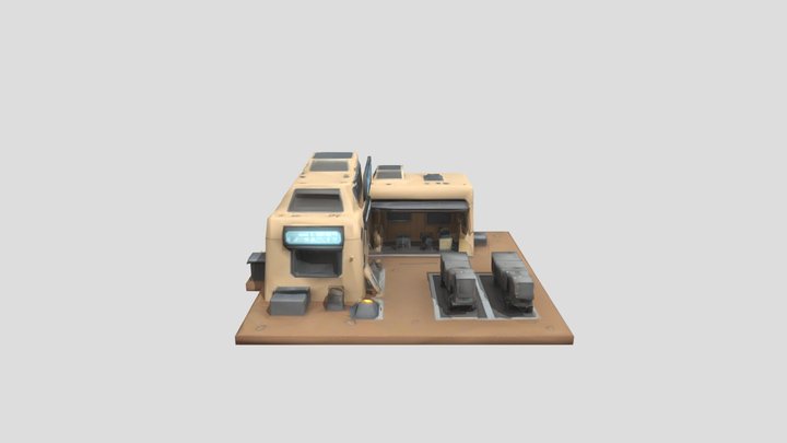 Martian Trade Post 3D Model