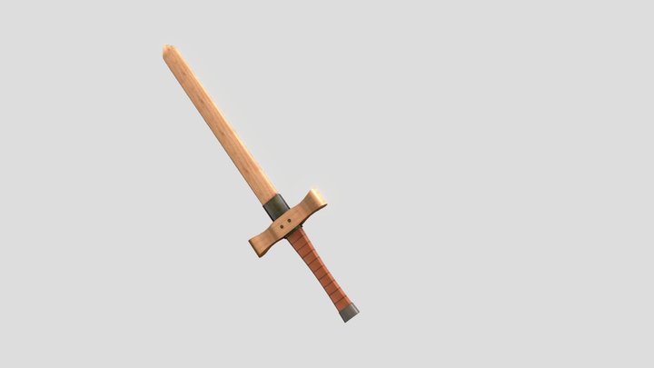 Wooden sword 3D Model