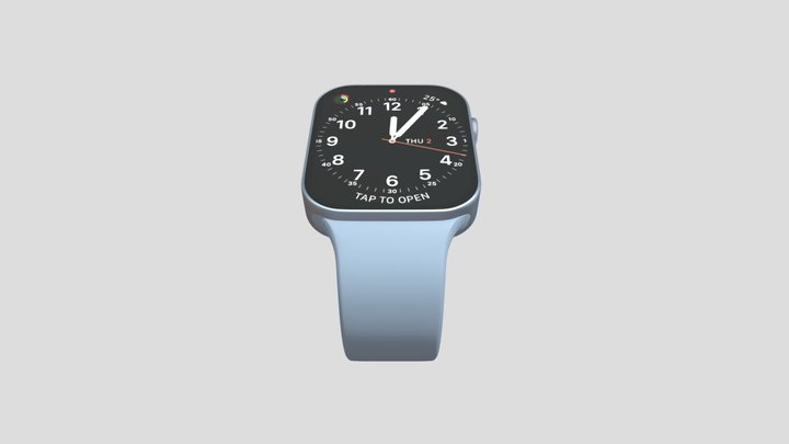 (Free)-Apple-Watch-7-Skyblue™️ 3D Model