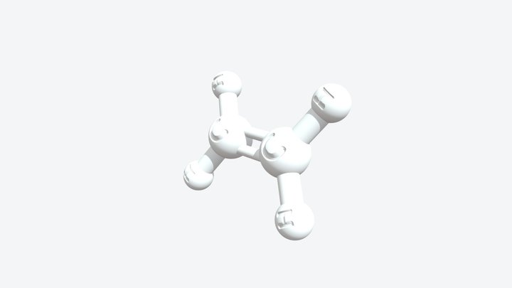 Ethylene 3D Molecular Model — CAS 74-85-1