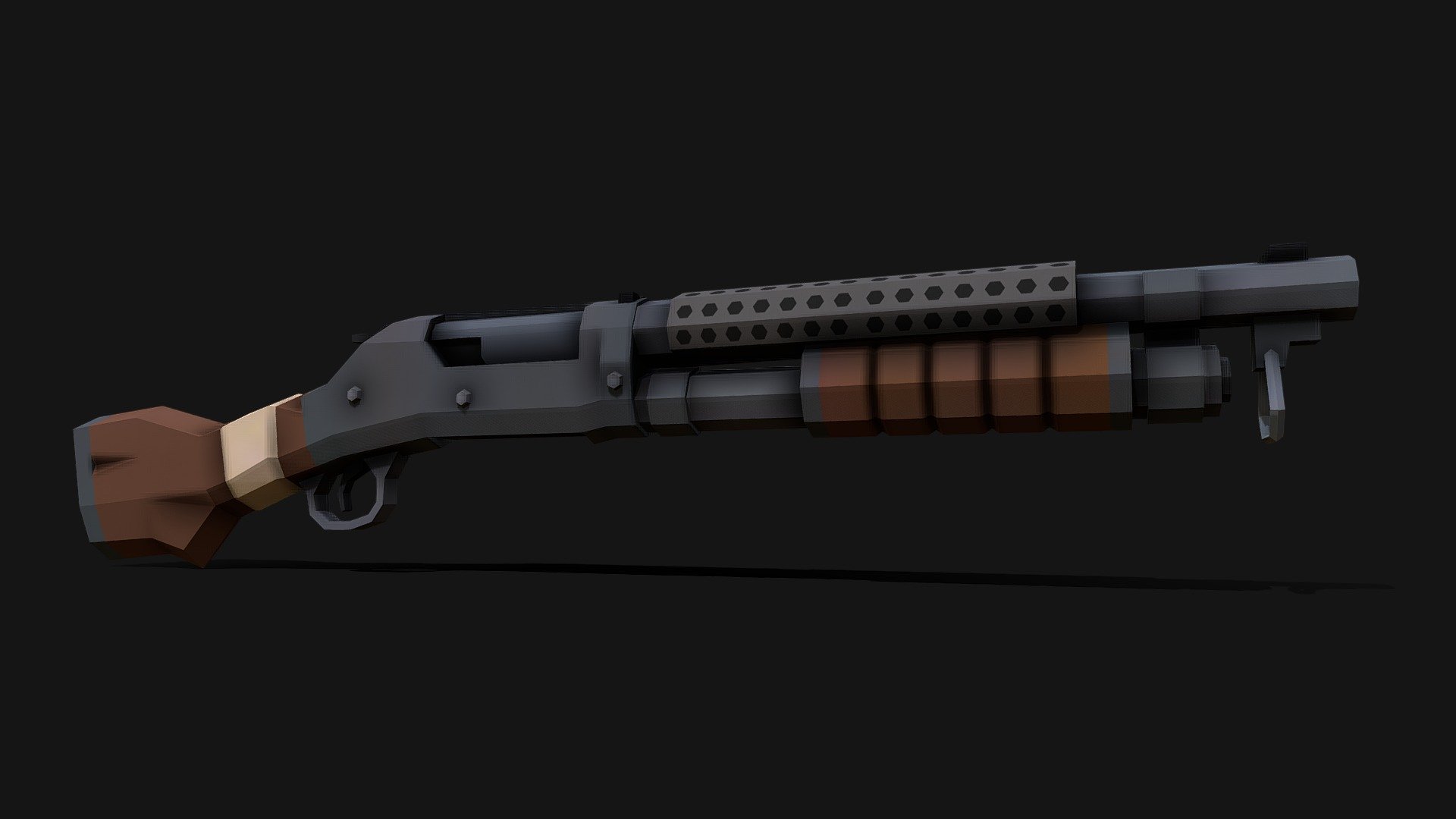 Sawed-Off Shotgun (Low Poly) - 3D model by Likonisa (@eDU6tjT5IDwTntq ...