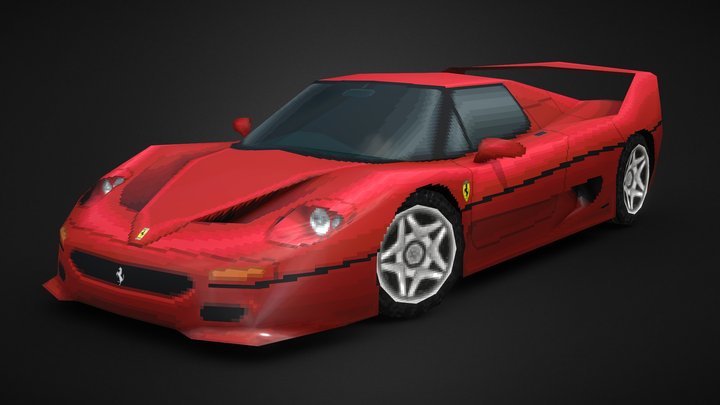 Ferrari F50 [GT2/PSX Style] 3D Model