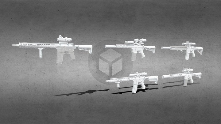 ar15 pack 3D Model