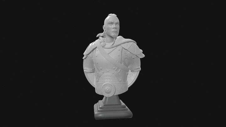 Viking Bust 3D Model