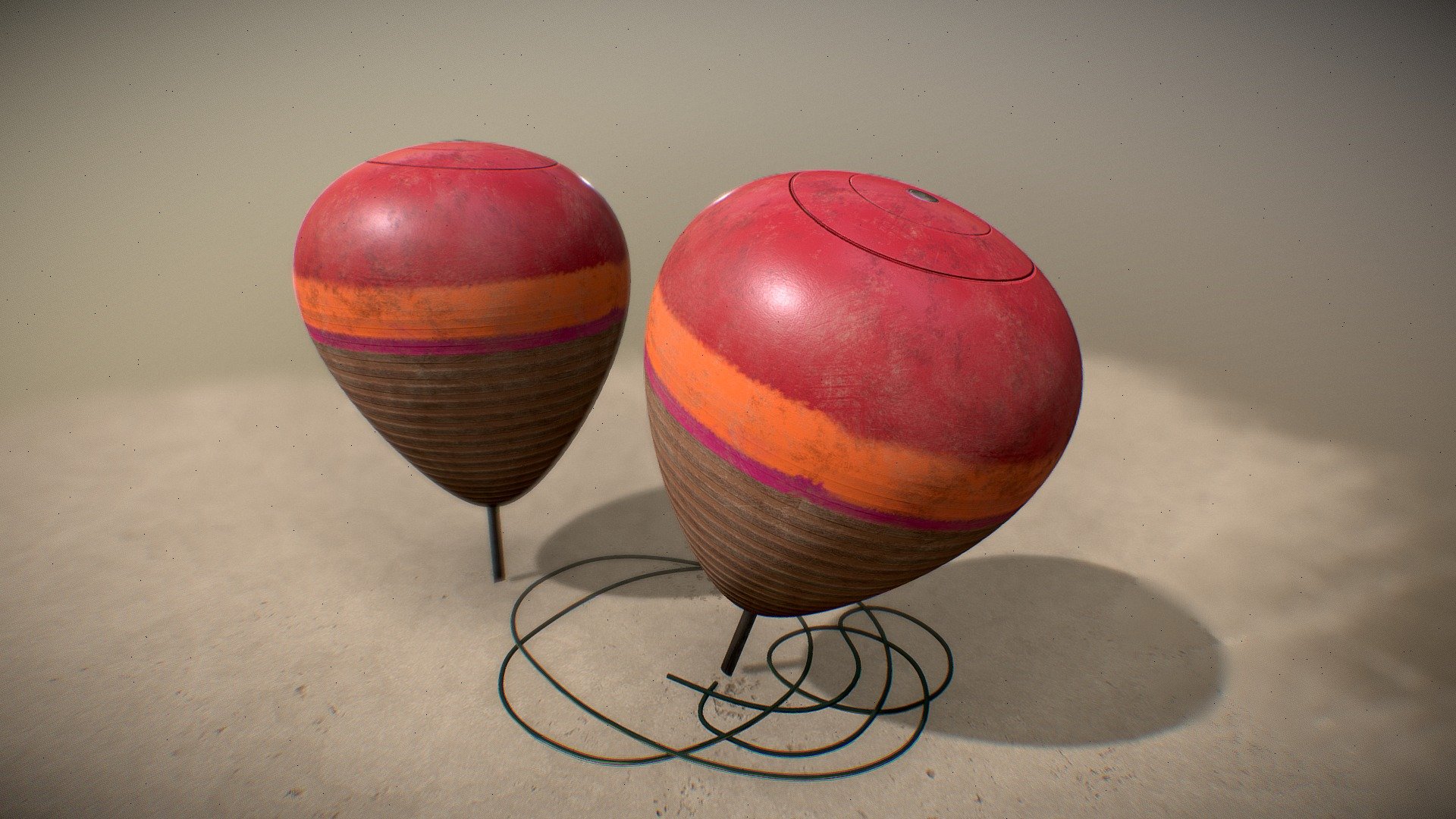 Latim Spin Top Pambaram 3D model by OVROO [a3880b9] Sketchfab