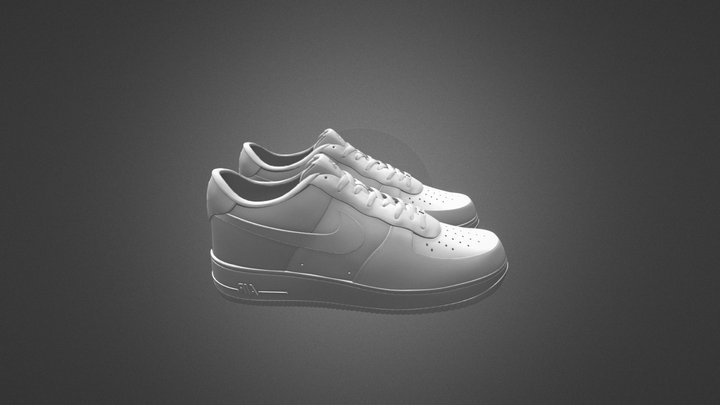 Nike Air Force 1 Low (White) 3D Model