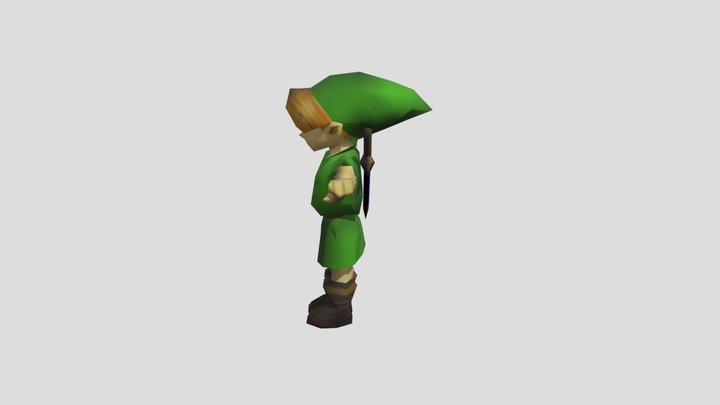 Young Link - Legend of Zelda Ocarina of Time 3D Model