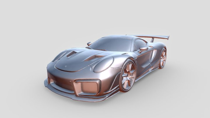 Porsche Gt3rs + Mclaren 720s 3D Model