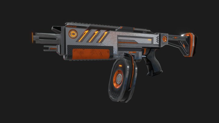 CYBERCREW [C5] SHOTGUN 3D Model