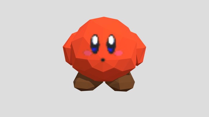 Super Smash Bros 64 - Red Kirby