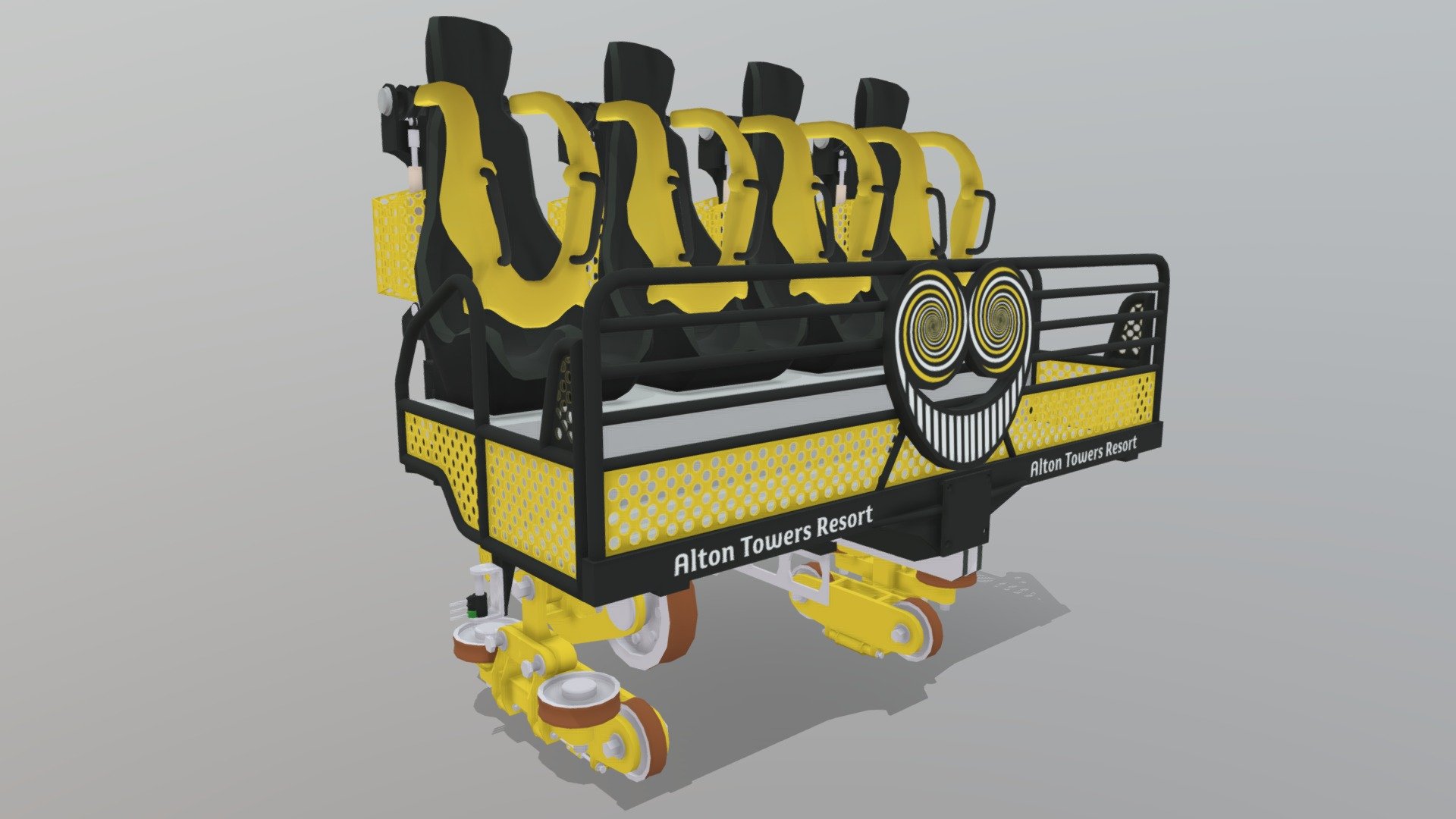 The Smiler Train - Roller Coaster (In progress) - 3D model by Kniksis