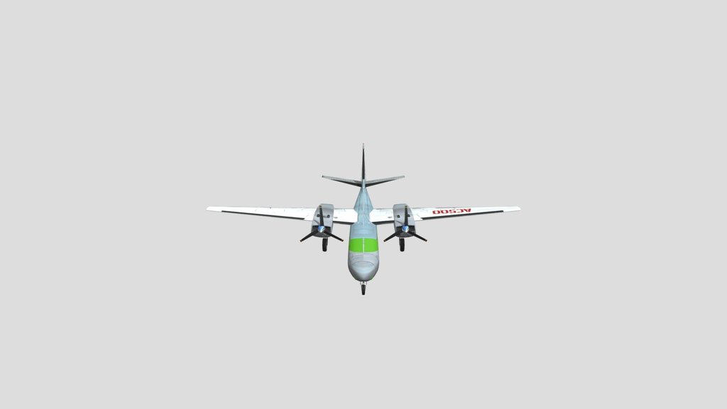 Twin Engine Propeller Aircraft