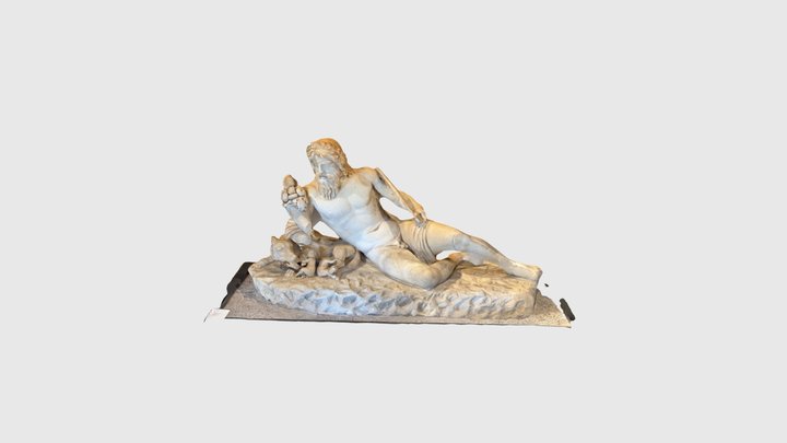 Hadrians Villa - Canopus Statue 3D Model