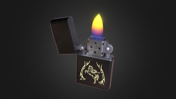 Zippo Lighter 3D Model