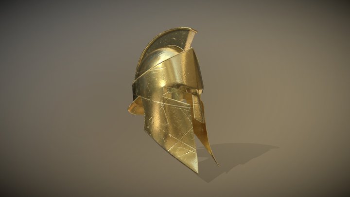 Spartan Helmet 3D Model