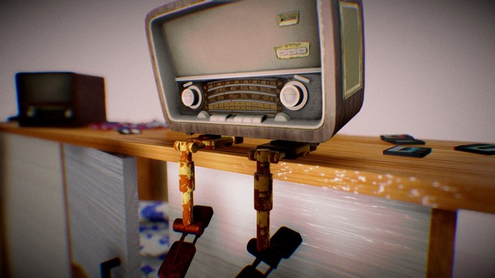 Робот-радио 3D Model