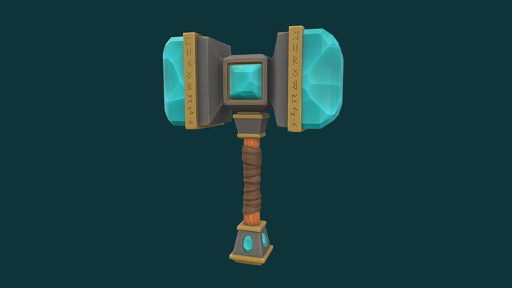 stylized hammer 3D Model