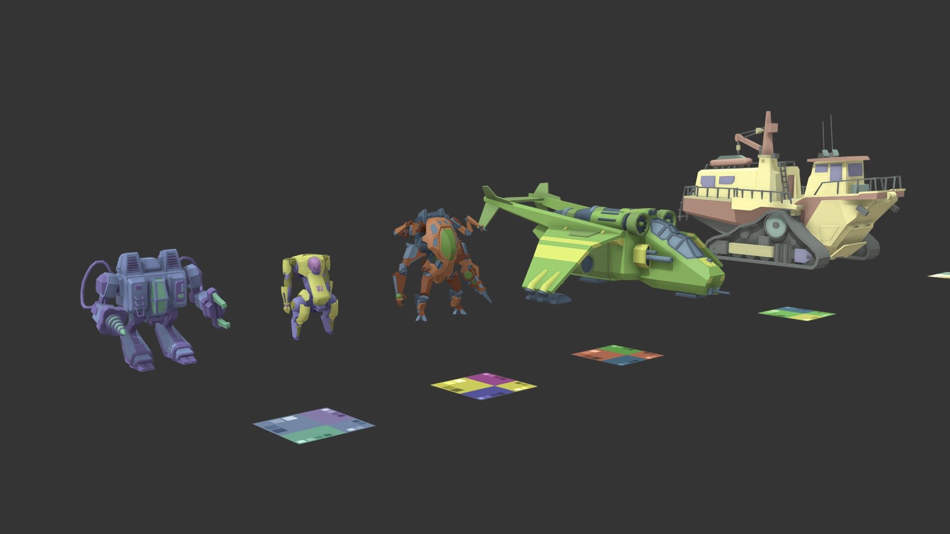 Robots & Vehicles — Sketchfab embed 3D viewer