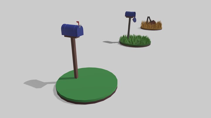 XYZ School HW драфт повреждения 3D Model