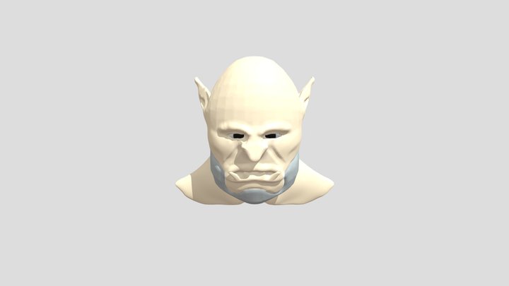 Orc Head 3D Model