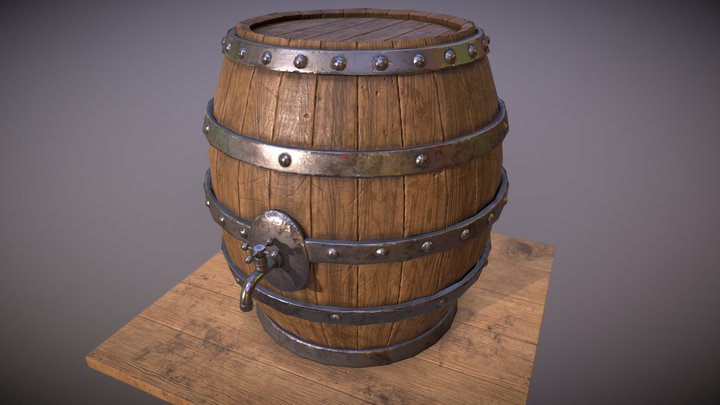Beer barrel 3D Model