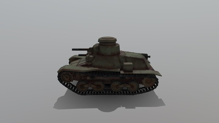 Ha go_Tank 3D Model