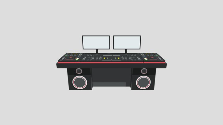 DJ Table 3D Model