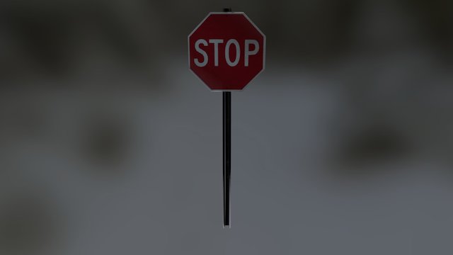 Stop-sign-ts 3D Model