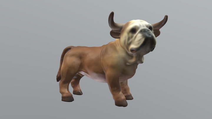 The Bull-Dog, by Alaura McGonnell 3D Model
