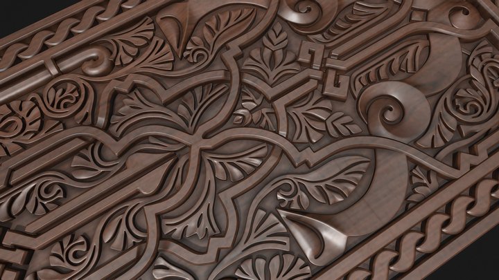 arabic ornament 3D Model