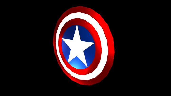 CAPTAIN AMERICA SHIELD 3D Model