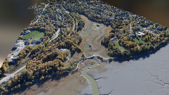 Fish Cr Estuary, Anchorage 3D Model